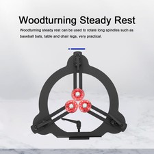 40cm Round Woodturning Steady Rest Metal Turning Tool For Woodworking Lathe Part
