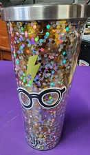 Harry Potter Tumbler - Glasses Glitter Cup No Straw - 20 oz - Acrylic