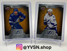 2023-24 Upper Deck Engrained #32 Victor Hedman & #53 Brayden Point *see descrip*