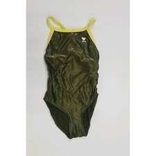 Open Box TYR Swimsuit Green/Yellow- Size 26