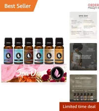 Spa Day Fragrance Oils Set of 6 Lavender Coconut Saffron Aromatherapy