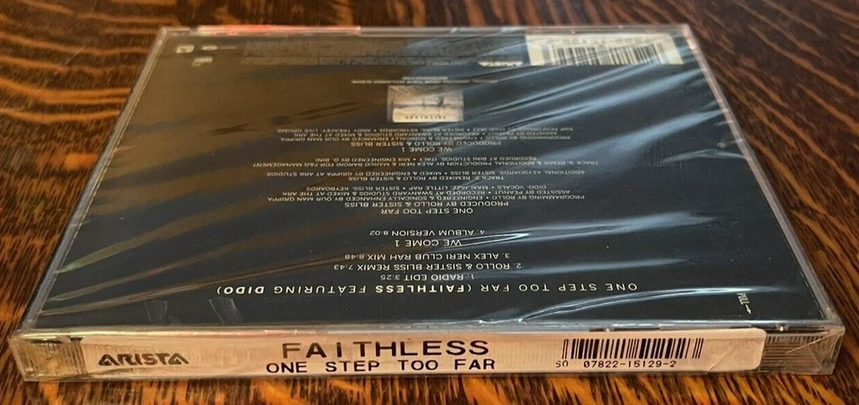 SEALED CD~ FAITHLESS-FEATURING DIDO~ONE STEP TOO FAR~HYPE STICKER~NEW OLD STOCK - Imagem 3 de 4
