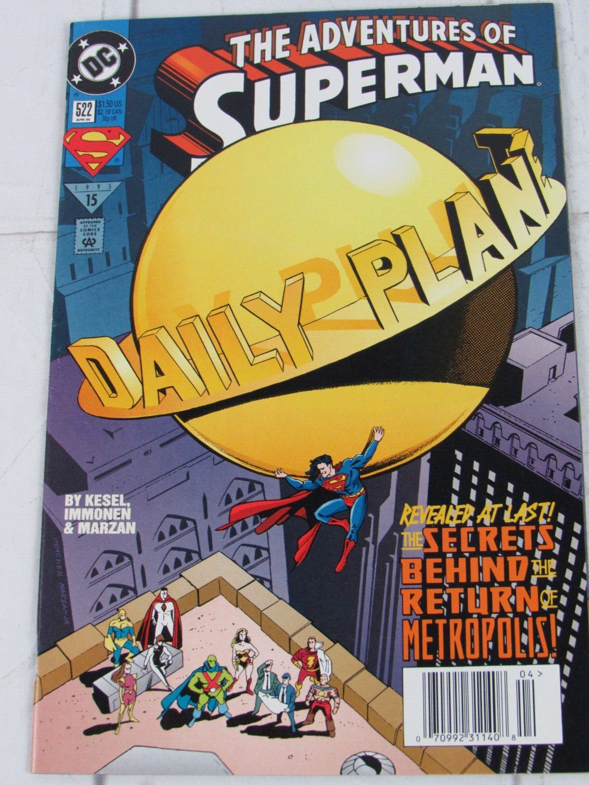 The Adventures of Superman #522 Apr. 1995 DC Comics Newsstand Edition