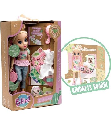 B-Kind ECO Dolls Eco-Friendly Fashion Doll with Craft Play Brianna