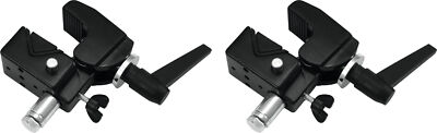 Eurolite TH-2SC Quick-Lock Haken schwarz 2er Set 13-55-mm Rohre + Mini TV Zapfen