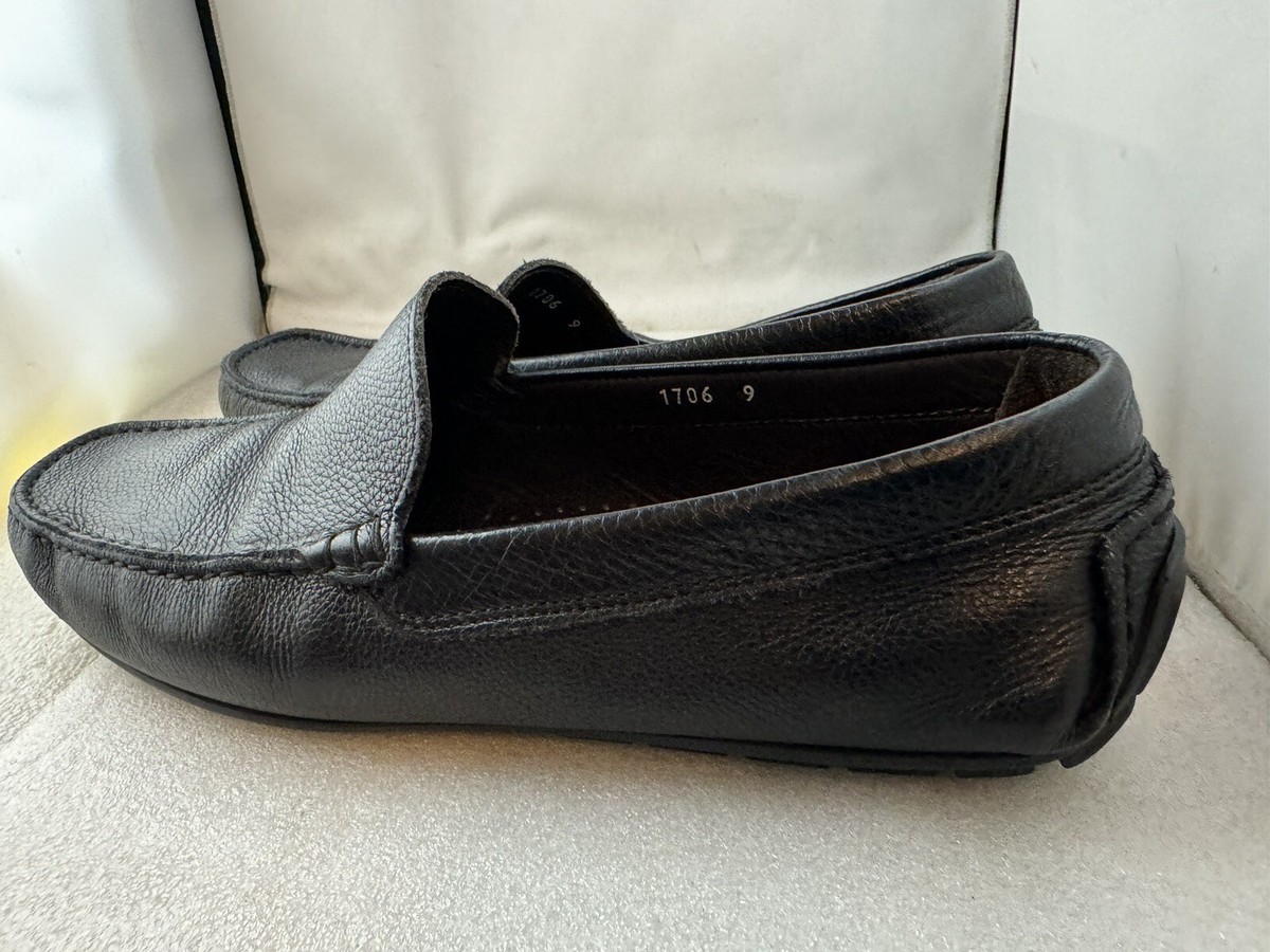 To Boot New York Adam Derrick Men\'s Black Leather Loafers Tesoro Black Calf Slip On main image 2