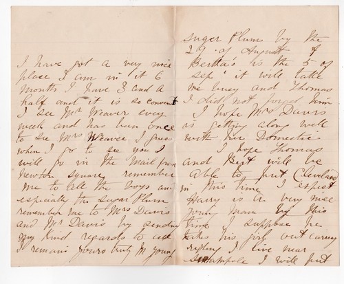 1899 Handgeschriebener Brief über das Leben, Kochfreunde - Mrs. Bansall - Bild 2 von 2