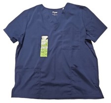 Scrubstar Unisex Solid Scrubs V-Neck Top or Drawstring Pant Size Large Indigo