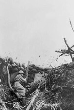 French periscope observer trenches Western Front World War I Old Photo
