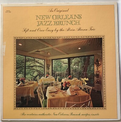 Alvin Alcorn Trio - An Original New Orleans Jazz Brunch - Gatefold AUTOGRAPHED
