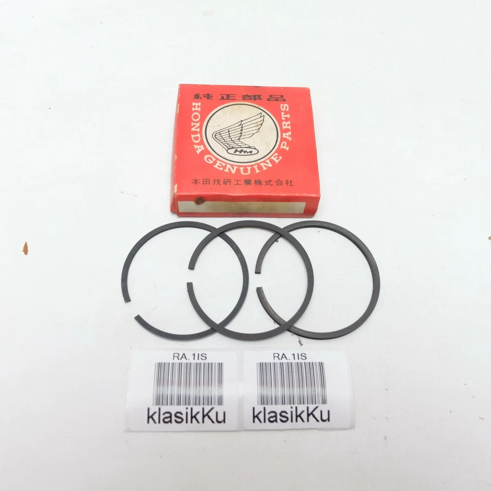 Anillo de pistón Honda SL100 CB100 CL100 XL100 STD NOS genuino 13011-107-760 / 711 Foto 2 de 3