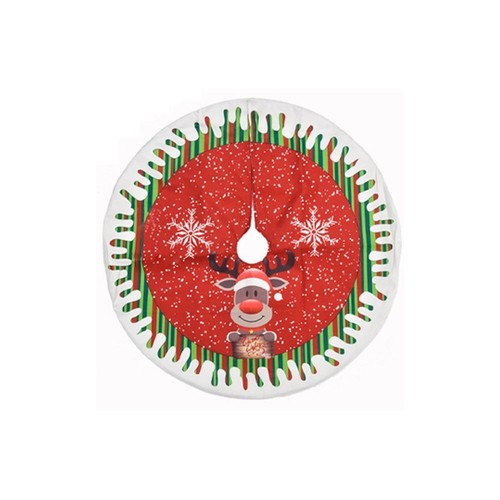 Year Creative Santa Xmas Tree Skirt Xmas Decor Floor Mat Cover Christmas Carpet - Picture 11 of 17
