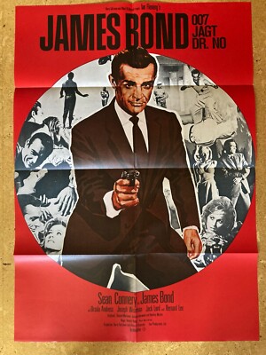 Bond-James Bond 007 jagt Dr No-2 Plakate A1 u. 11 Original-Fotos der WA, Connery