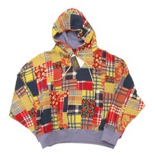 Polo Ralph Lauren Women's Multi Floral Patchwork Graphic Fleece Pullover Hoodie