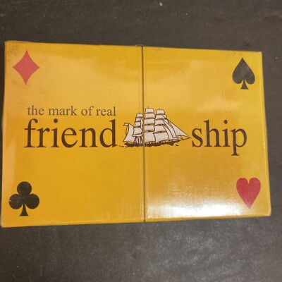 Cutty Sark ''The Mark of a Real Friendship'' Advertising Playing Cards New Sealed