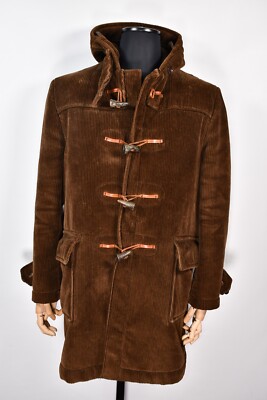Vintage Gloverall England Duffle Sherpa Corduroy Hood Jacke Coat