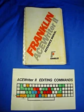 Franklin ACEWriter II Word Processor for Franklin Ace 1000, 1200 Systems & Card!