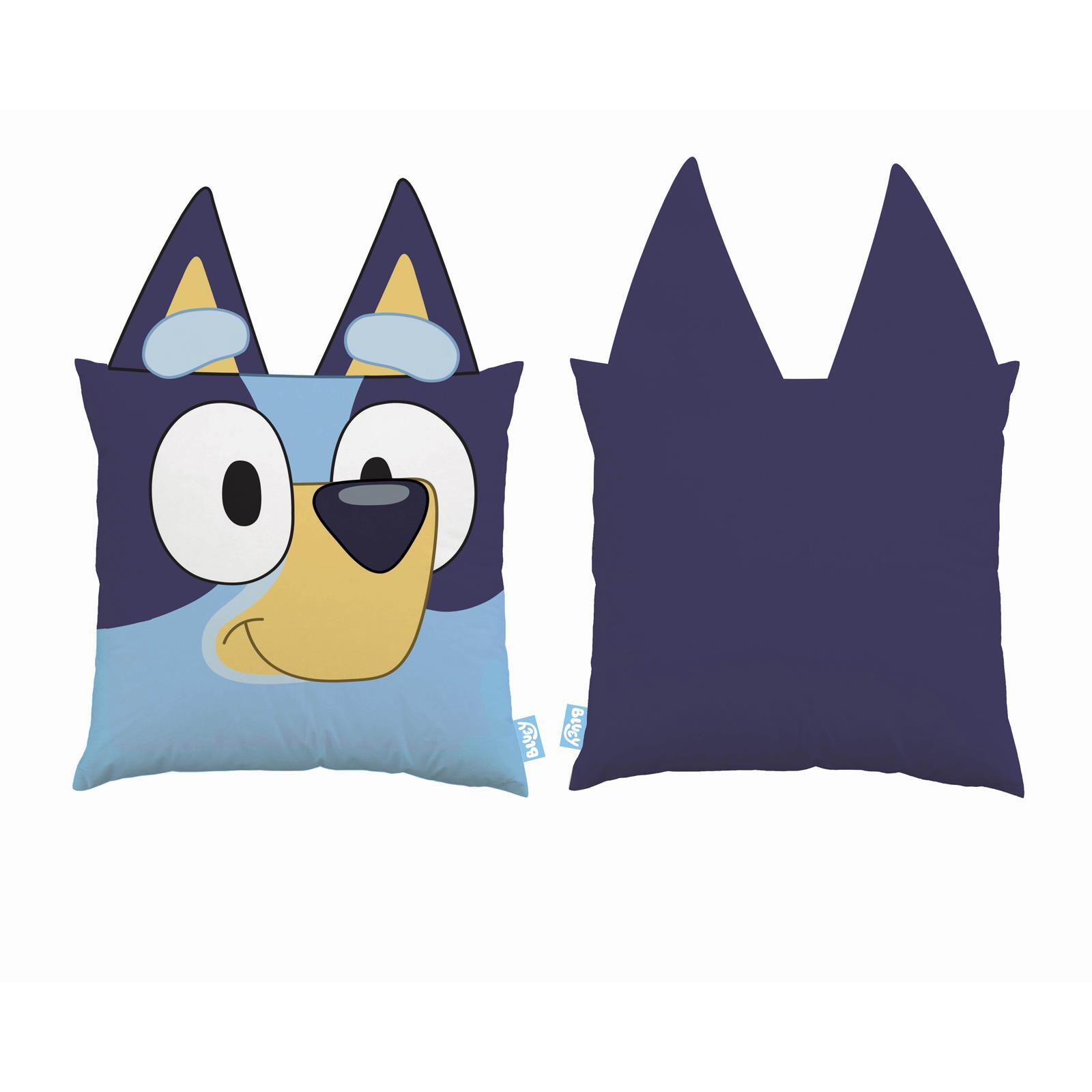 Cuscino A Forma Di Sorriso Bluey Per Bambini Blu Pre-Filled 3D