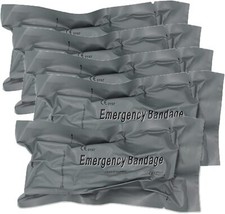 5 Pcs 6" Israeli Style Trauma Bandage Emergency Battle Wound Dressing First Aid