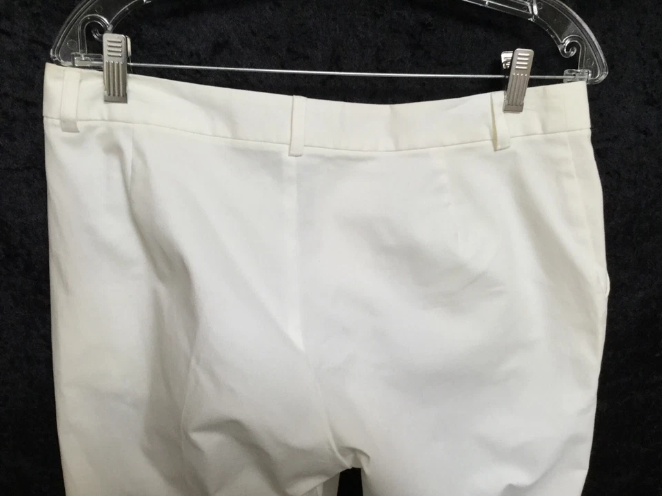 全新带标签 CHAIKEN 裁剪弹力靴裤子-白色-10 码-出售全新适用于 202 — 第 3/4 张图片
