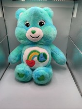 Care Bears I Care Bear Love the Earth 14" Plush - Excellent Shape