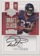 2017 Panini Contenders Draft Class RPS Auto 7/49 D'Onta Foreman #DC-DF Auto x5u
