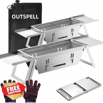 Outspell Mini Charcoal Grill BBQ 2 Pack