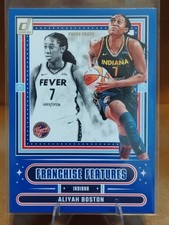 2025 Panini Donruss WNBA - Franchise Features Aliyah Boston #12 Press Proof Blue