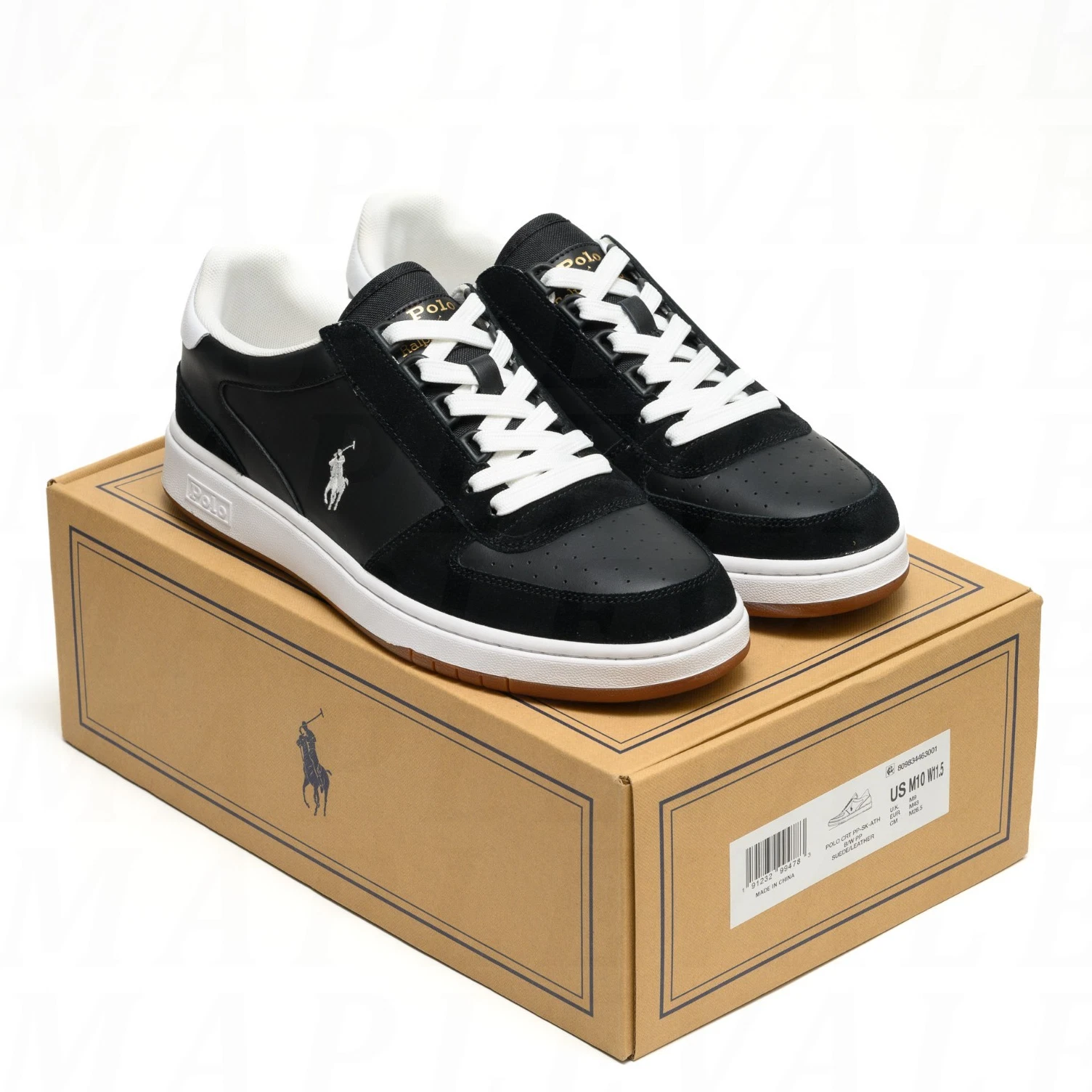 Polo Ralph Lauren Court CRT PP Low Top Men’s Leather Sneaker Suede Black Shoes
Opens in a new window