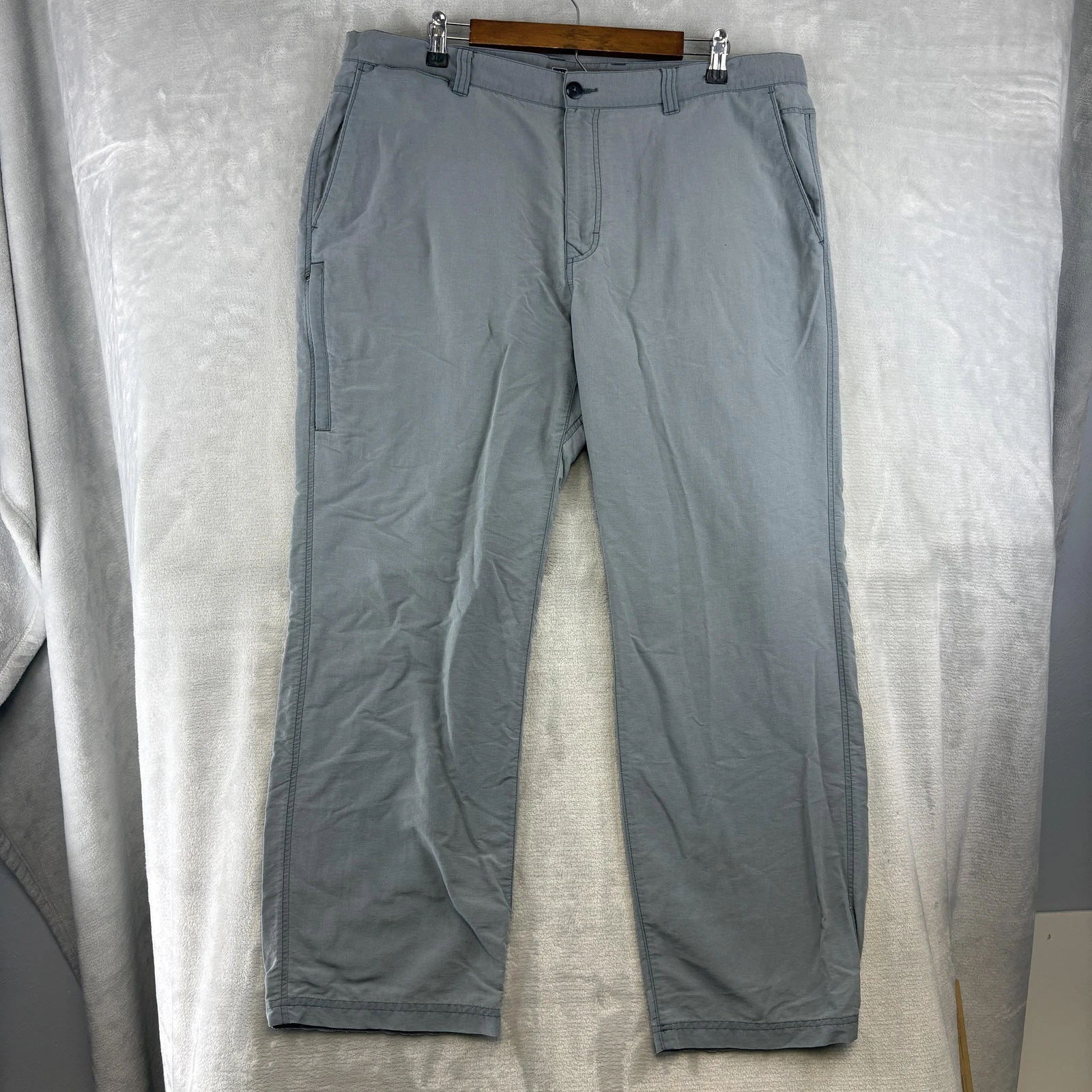 REI Pants Mens 40x30 Gray Lightweight Jogger Outdoor Hiking Pockets Travel