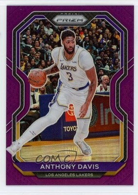 2020-21 Panini Prizm Purple Prizm 21/99 Anthony Davis #109 6o3