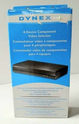 Dynex DX-CVS4 4-Device Component Video Selector/ Gaming w/ Remote