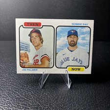 2022 Topps Heritage - Then and Now Jim Palmer, Robbie Ray #TAN-PR