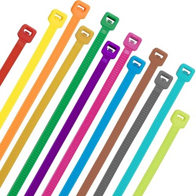1200 PCS 12 Inch Colored Garden Zip Tie 50 lbs Multicolor Nylon Self Lock