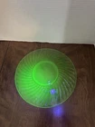 Vintage Anchor Hocking Depression Glass Spiral Green Dinner Plate 10"