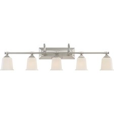 Quoizel NL8605BN OPEN BOX Nicholas Bathroom Vanity Light Brushed Nickel