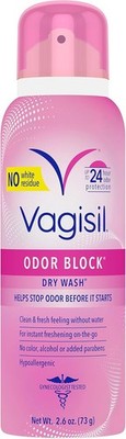Odor Block Dry Wash Spray for Feminine Hygiene, Gynecologist Tested, Hypoalle...