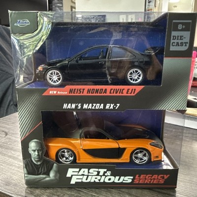 Jada Fast & Furious Legacy Series Heist Honda Civic EJ1 & Han's