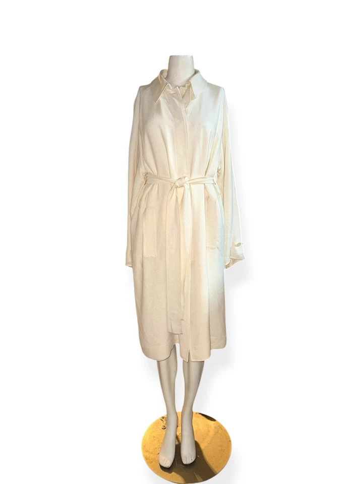 Gabardina THE ROW %100 Seda “Egon Coat” Un Pecho Marfil S/M* Nueva con Etiquetas $4900 Foto 2 de 4
