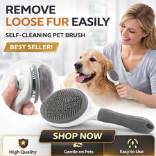 Self Cleaning Pet Hair Remover Brush for Dogs and Cats Grooming Dematting Tools