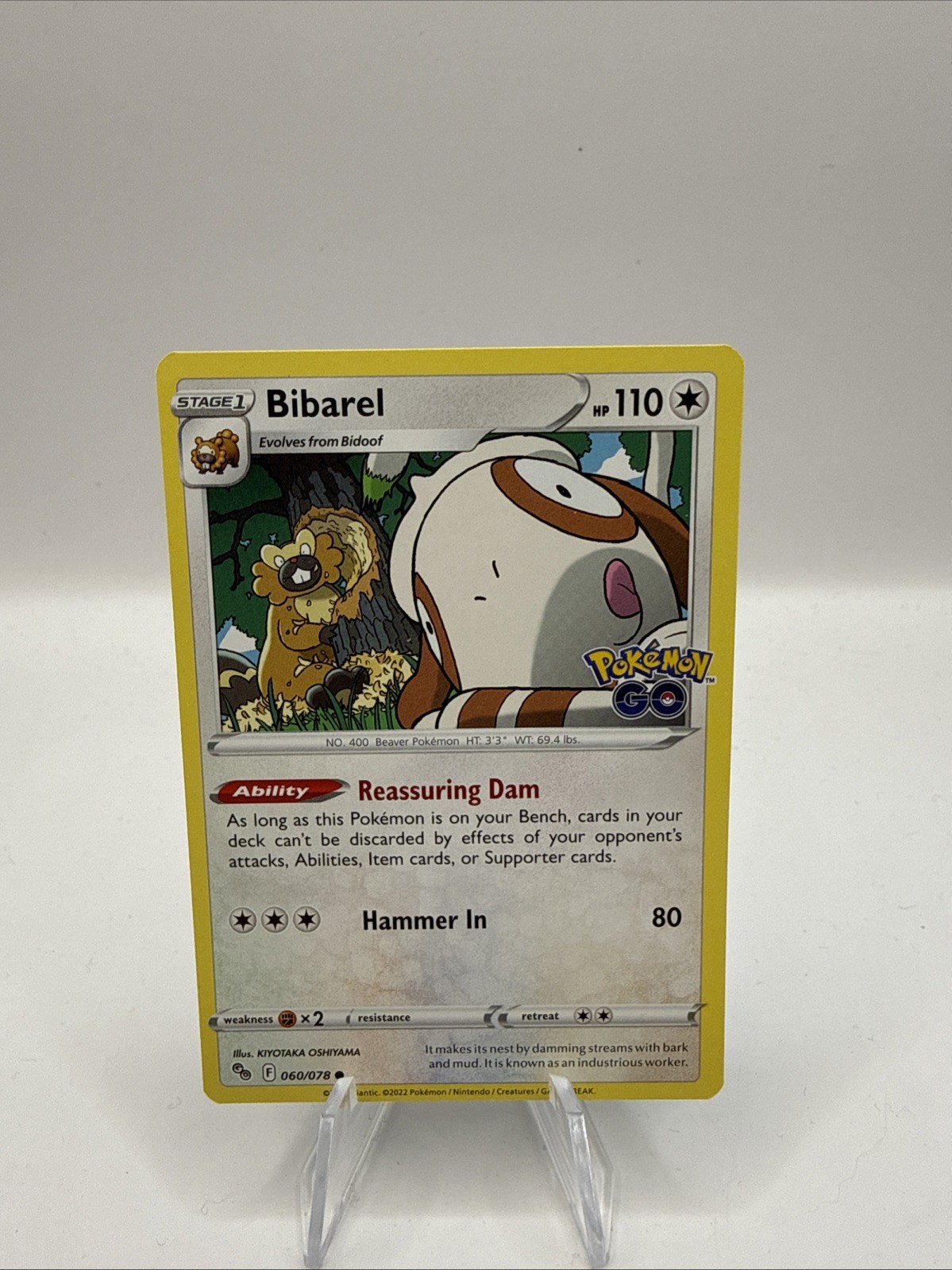 Bibarel 060/078 Pokémon GO Regular
