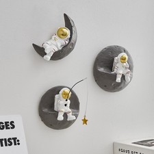 Astronauts Wall Decor Set of 3, Modern Home Wall Sculptures Decoration, 3D Cu...