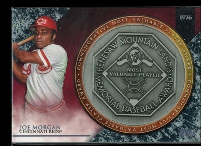 2017 Topps Update MVP Award Commemorative Medallions Joe Morgan Cincinnati Reds
