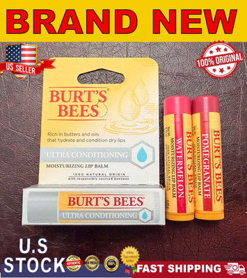 Burt's Bees Moisturizing Lip Balms | Ultra Conditioning + 2 Pomegranate single