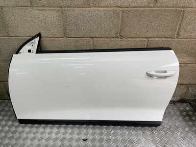 VW SCIROCCO MK3 PASSENGERS FRONT DOOR IN WHITE 3 DOOR WITH GLASS NS 2008 - 14