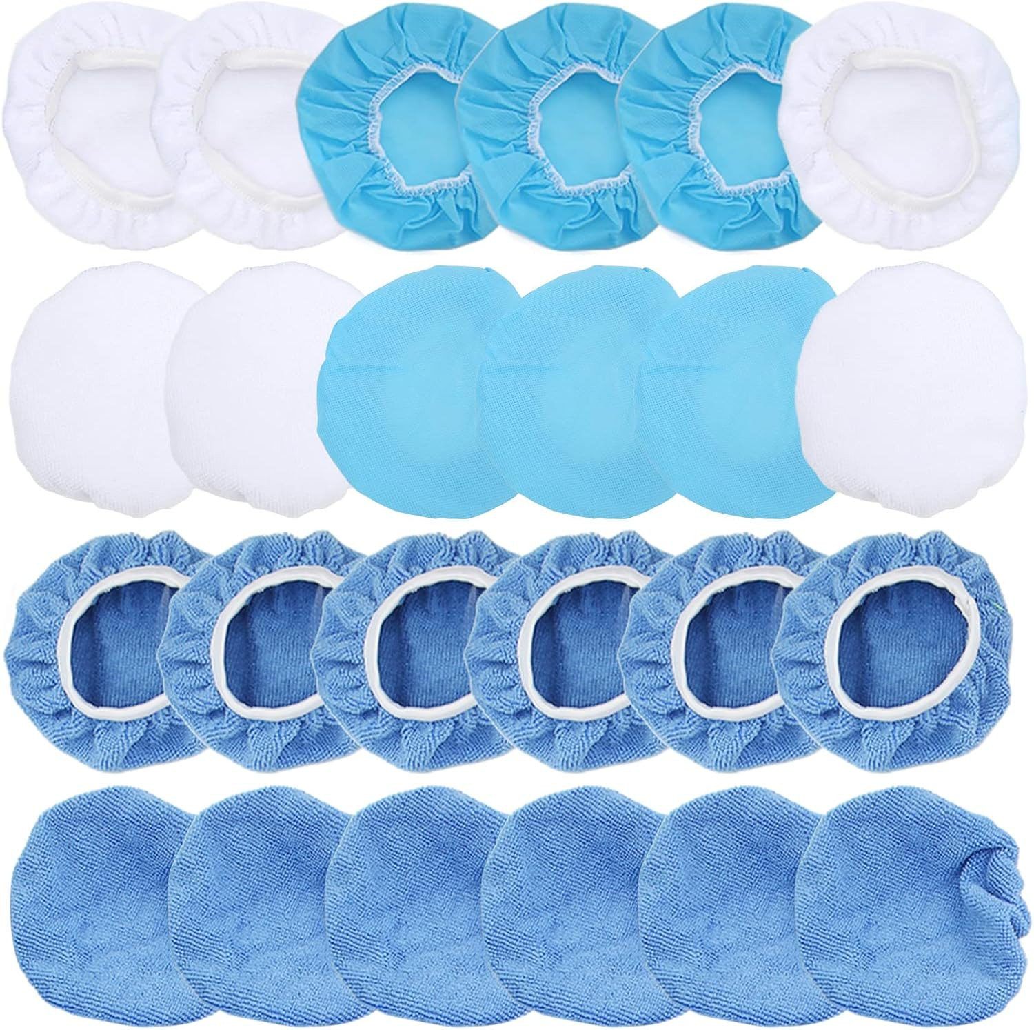 Set 24 Cuffie Lucidatura Auto 6 Pollici - Risparmio e Qualità Microfibra