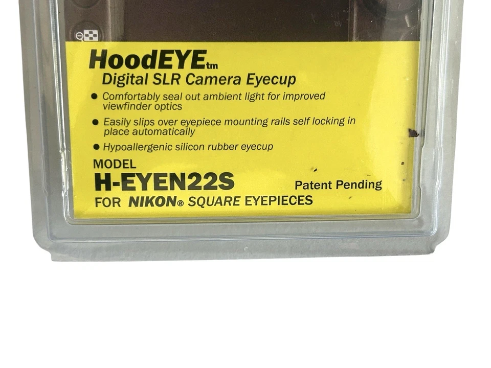 Hoodman Hoodeye H-EYEN22S For Nikon Digital SLR Camera Eyecup Square Eyepieces - Image 2 of 4