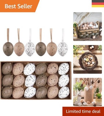 Bruchsichere Mini Ostereier 4cm -  für Osterkörbchen und Frühlingsfest