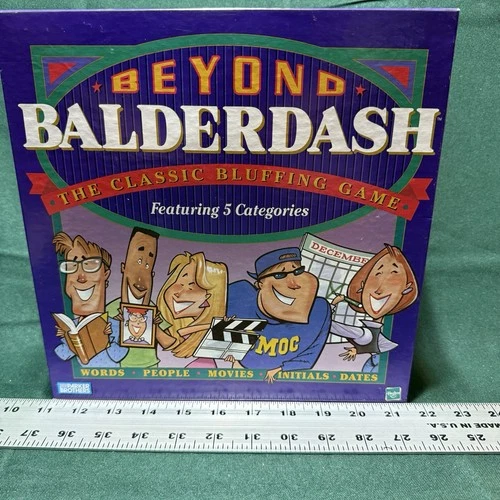 Vintage 1997 Parker Brothers BEYOND BALDERDASH The Classic Bluffing Game