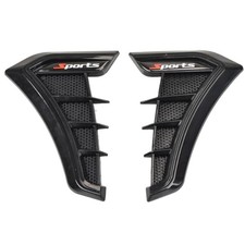 Universal Car Fender Side Vents, Air Flow Intake Hole Grille Side Black